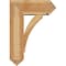 Ekena Millwork Thorton Arts and Crafts Rough Sawn Bracket w/ Offset Brace, Western Red Cedar, 8"W x 20"D x 28"H BKT0806X20X28THR03RWR - alternate 4